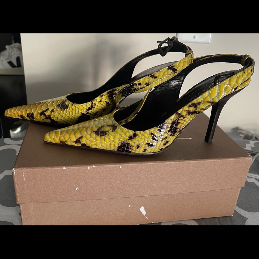 Donald J Pliner Pumps Python Sz 9n Nib - image 1